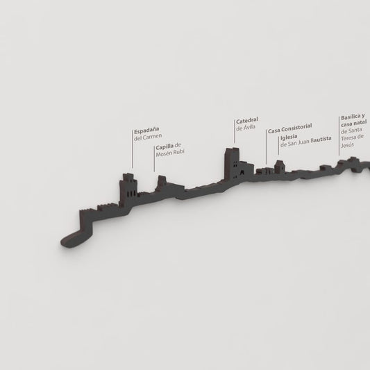 Skyline Ávila – detalle de la Espadaña del Carmen en madera negra.