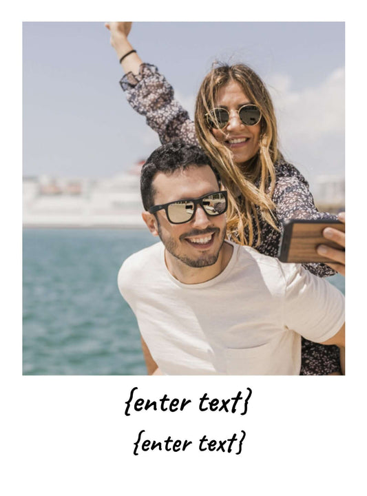 Polaroid skyline in wood - Skylinecity