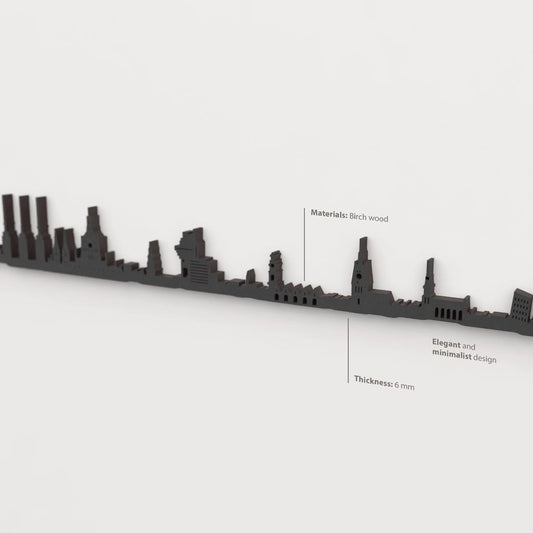 Skyline Hannover skyline in wood - Skylinecity