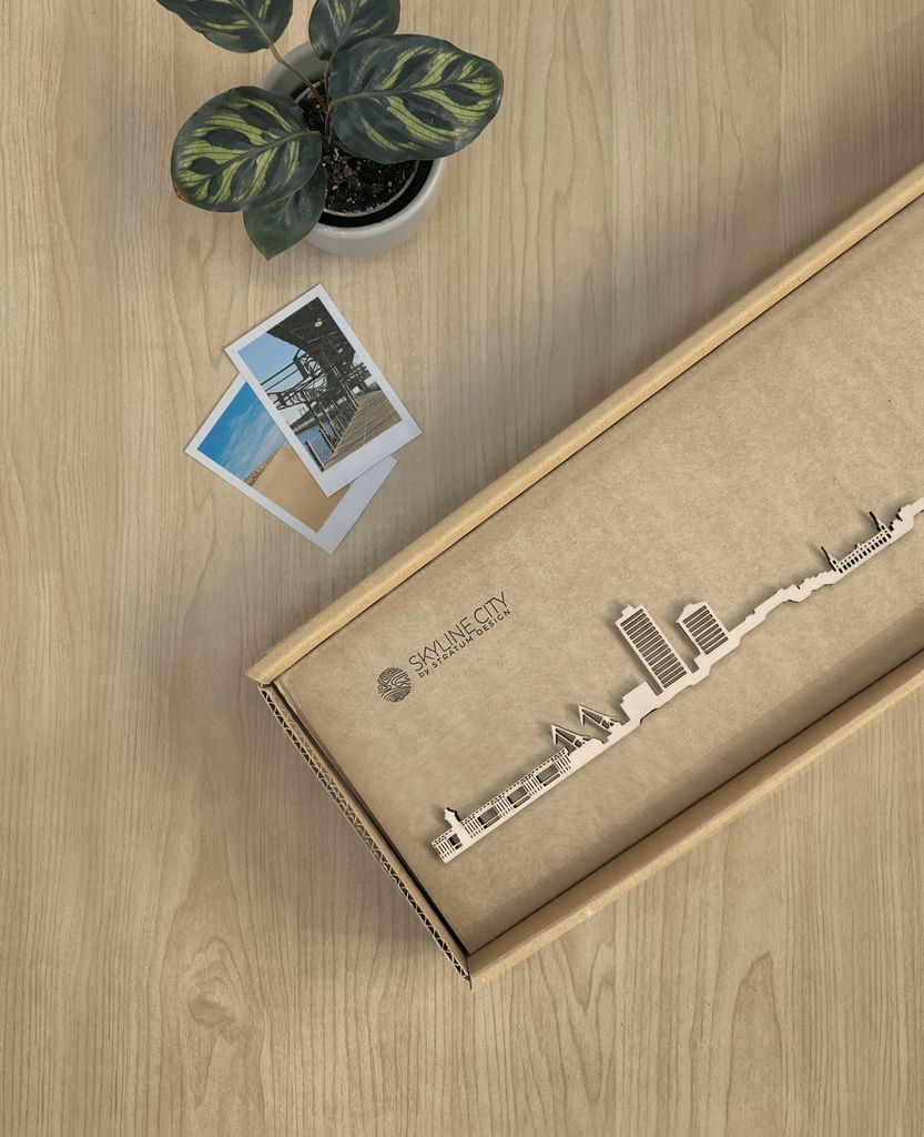 Skyline Huelva skyline in wood - Skylinecity