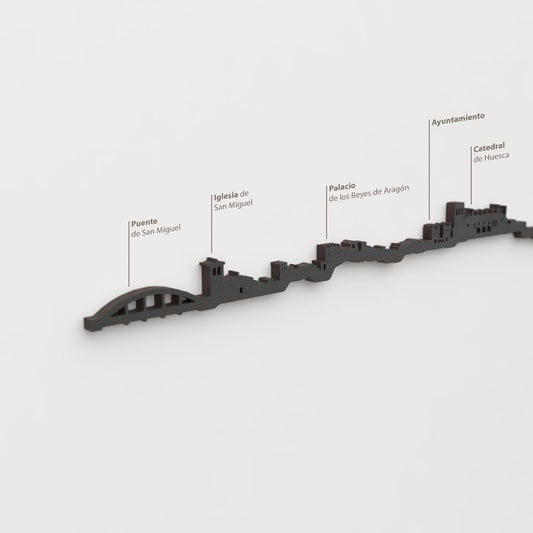 Skyline Huesca skyline in wood - Skylinecity