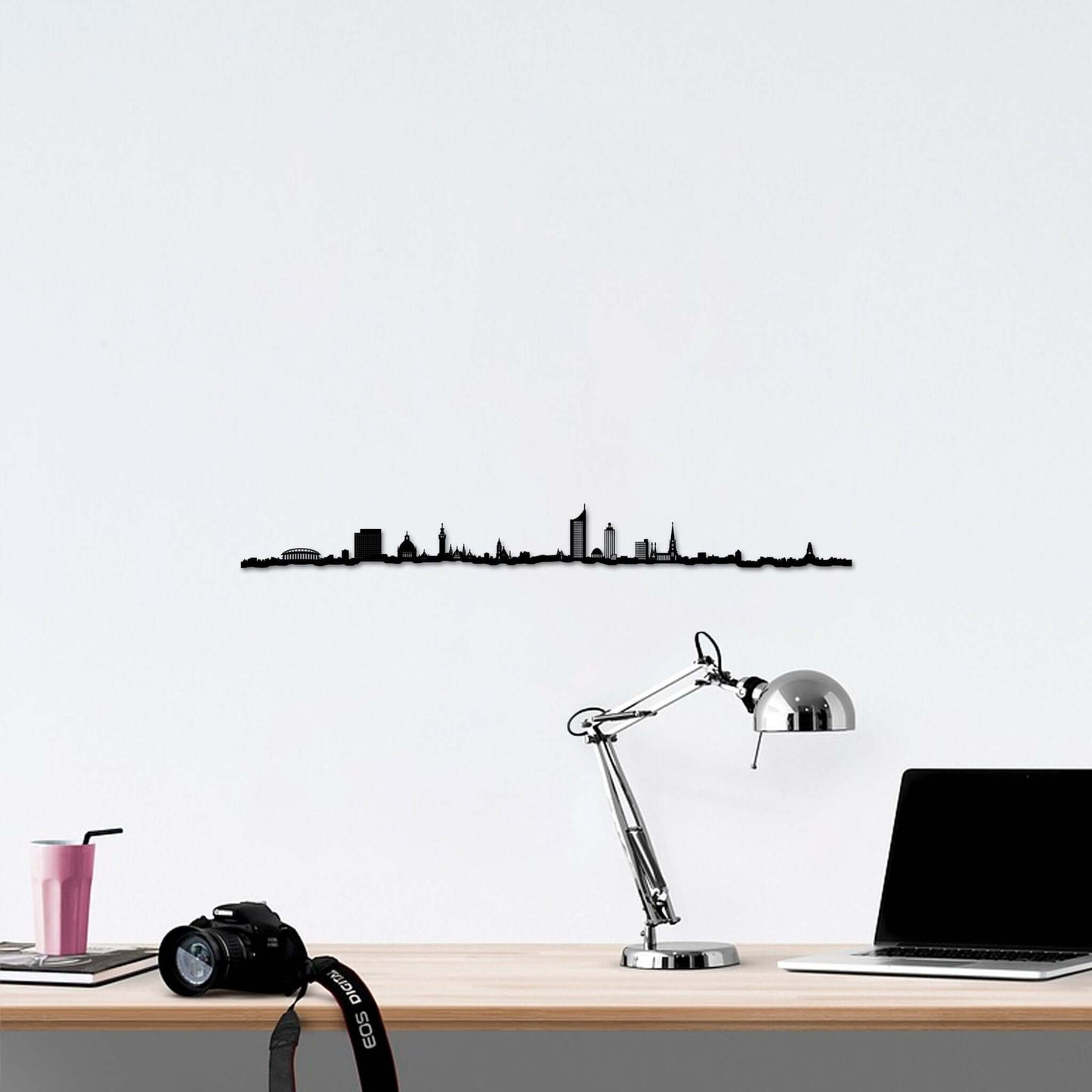 Skyline Leipzig skyline in wood - Skylinecity