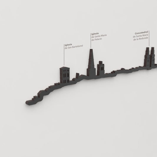Skyline Logroño skyline in wood - Skylinecity