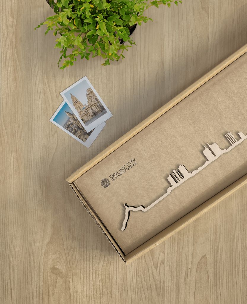 Skyline Murcia skyline in wood - Skylinecity