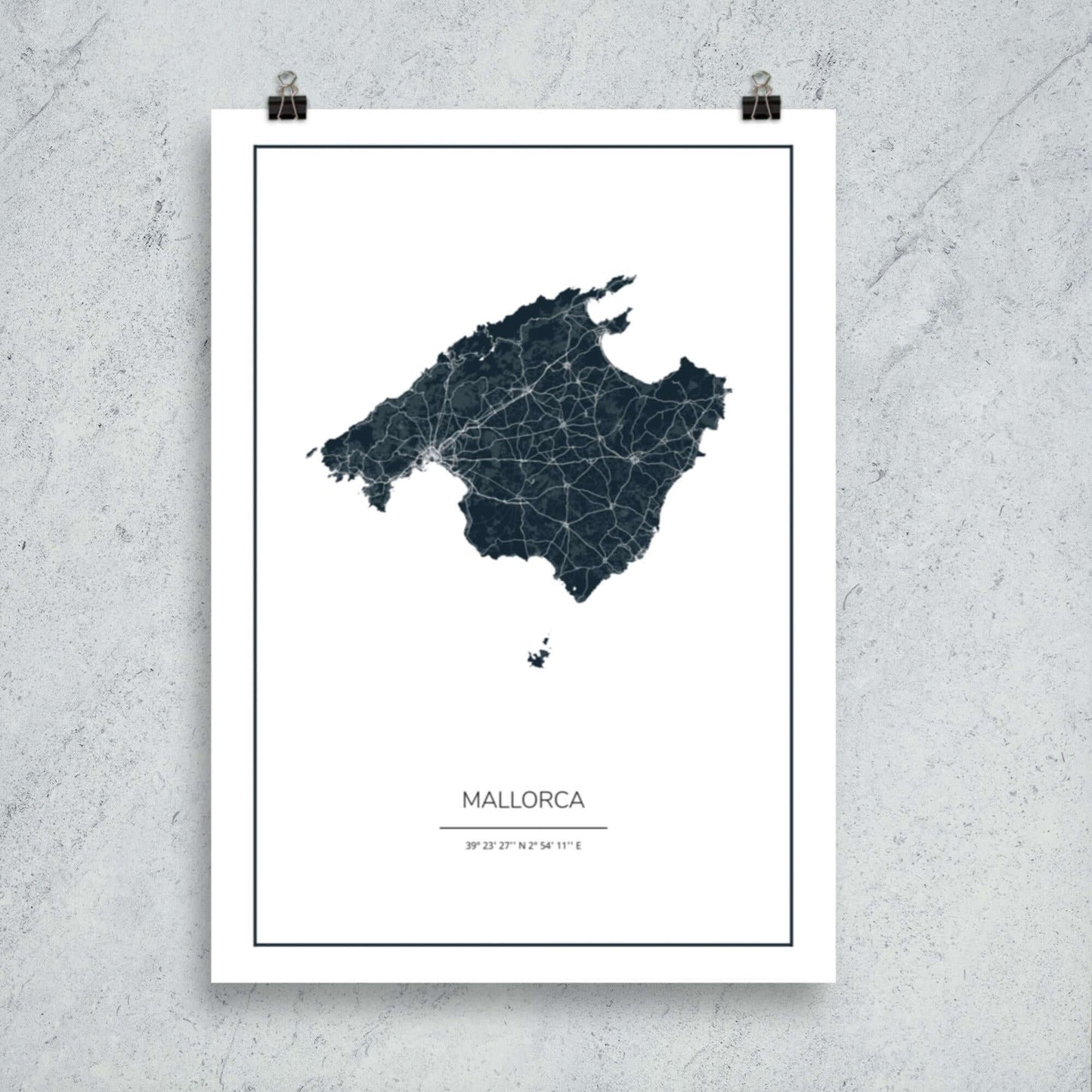 City Maps Mallorca skyline in wood - Skylinecity