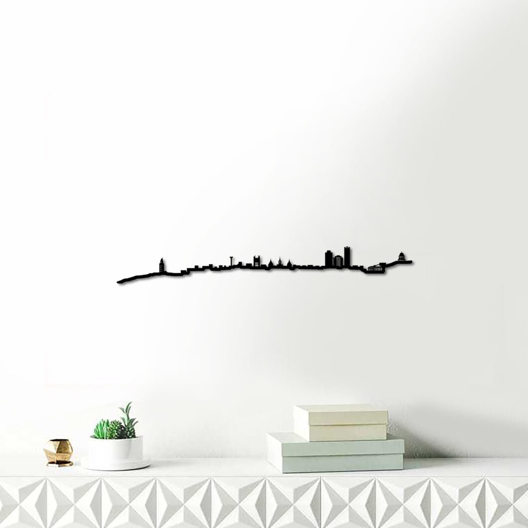 Skyline A Coruña skyline in wood - Skylinecity