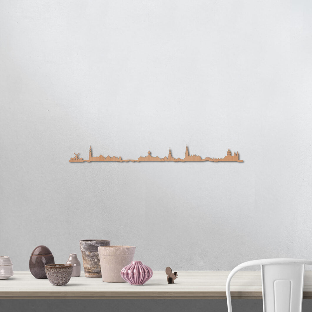Skyline Ámsterdam skyline in wood - Skylinecity