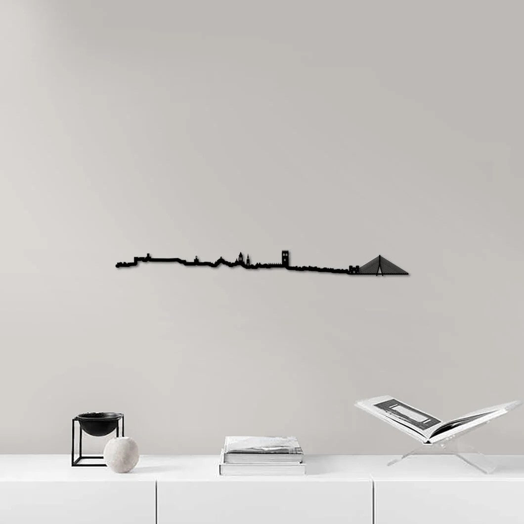 Skyline Badajoz skyline in wood - Skylinecity