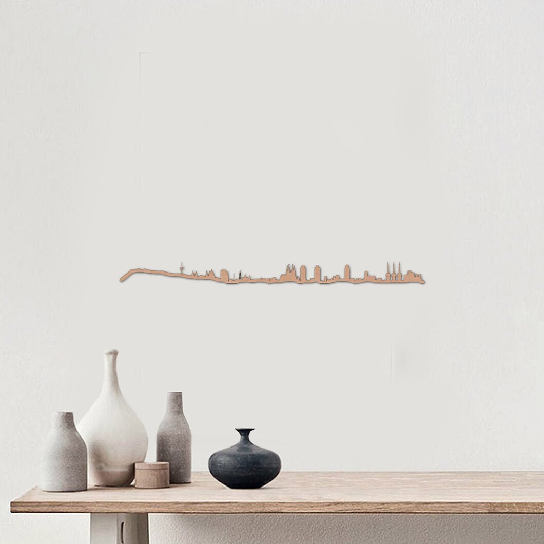 Skyline Barcelona skyline in wood - Skylinecity
