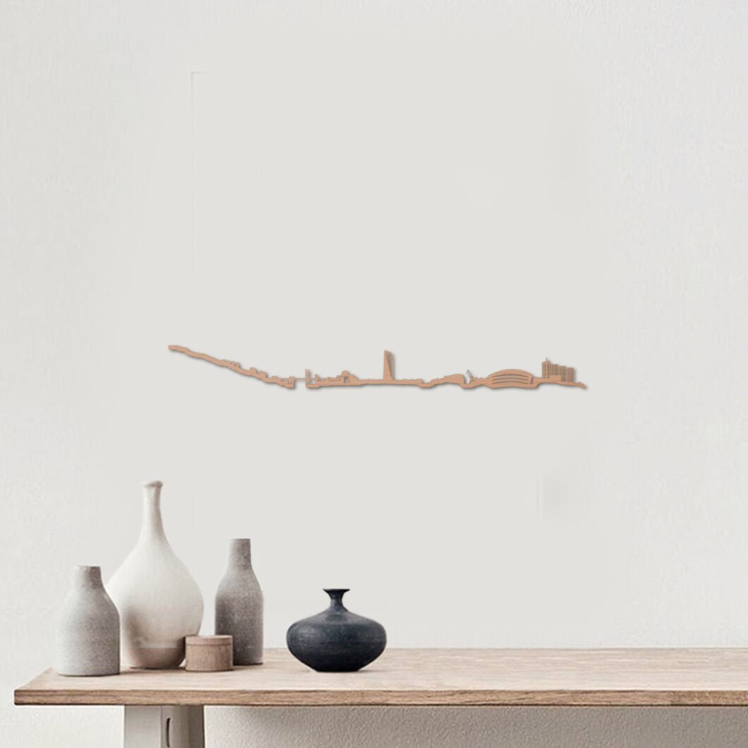 Skyline Bilbao skyline in wood - Skylinecity