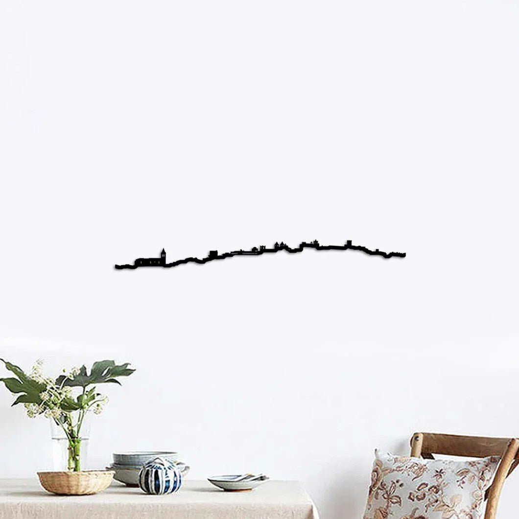 Skyline Cáceres skyline in wood - Skylinecity