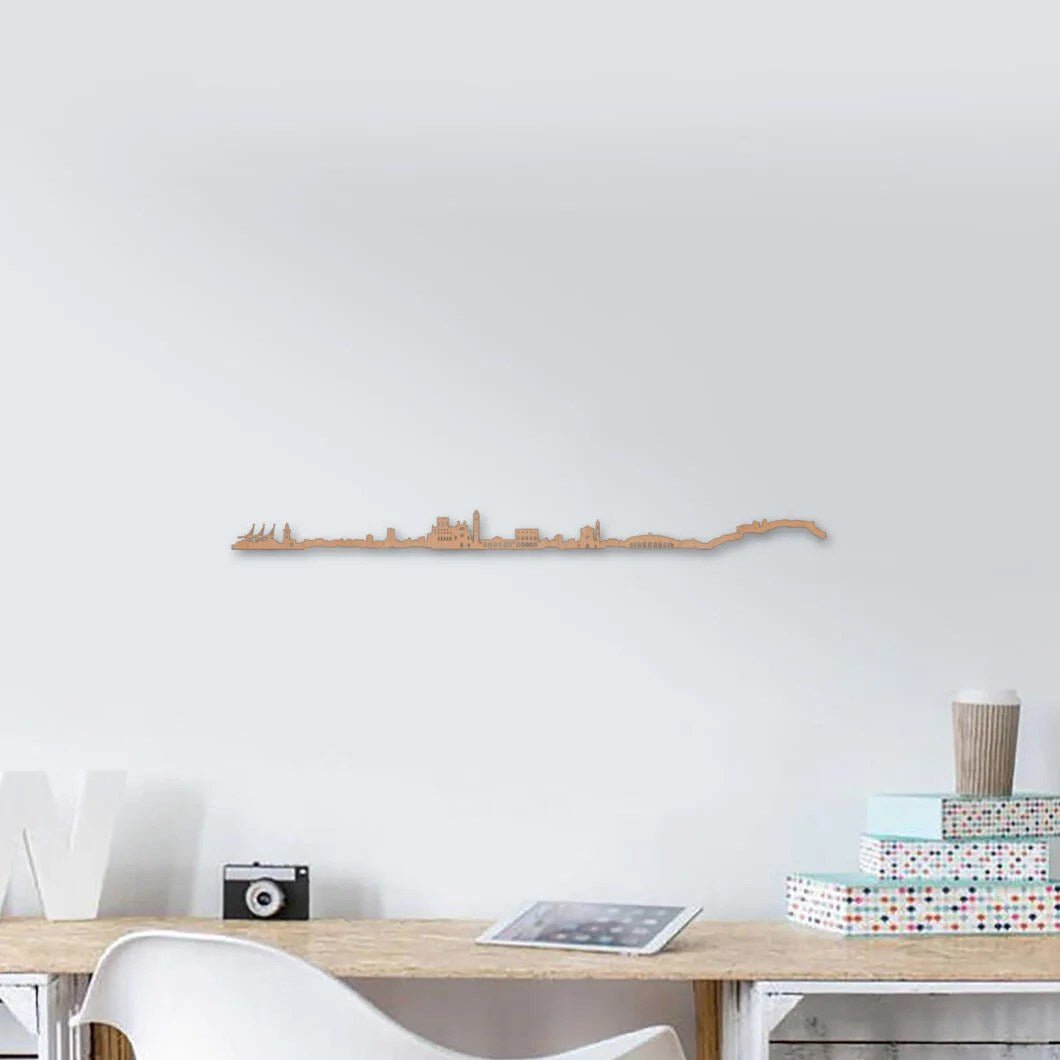 Skyline Castellón de la Plana skyline in wood - Skylinecity
