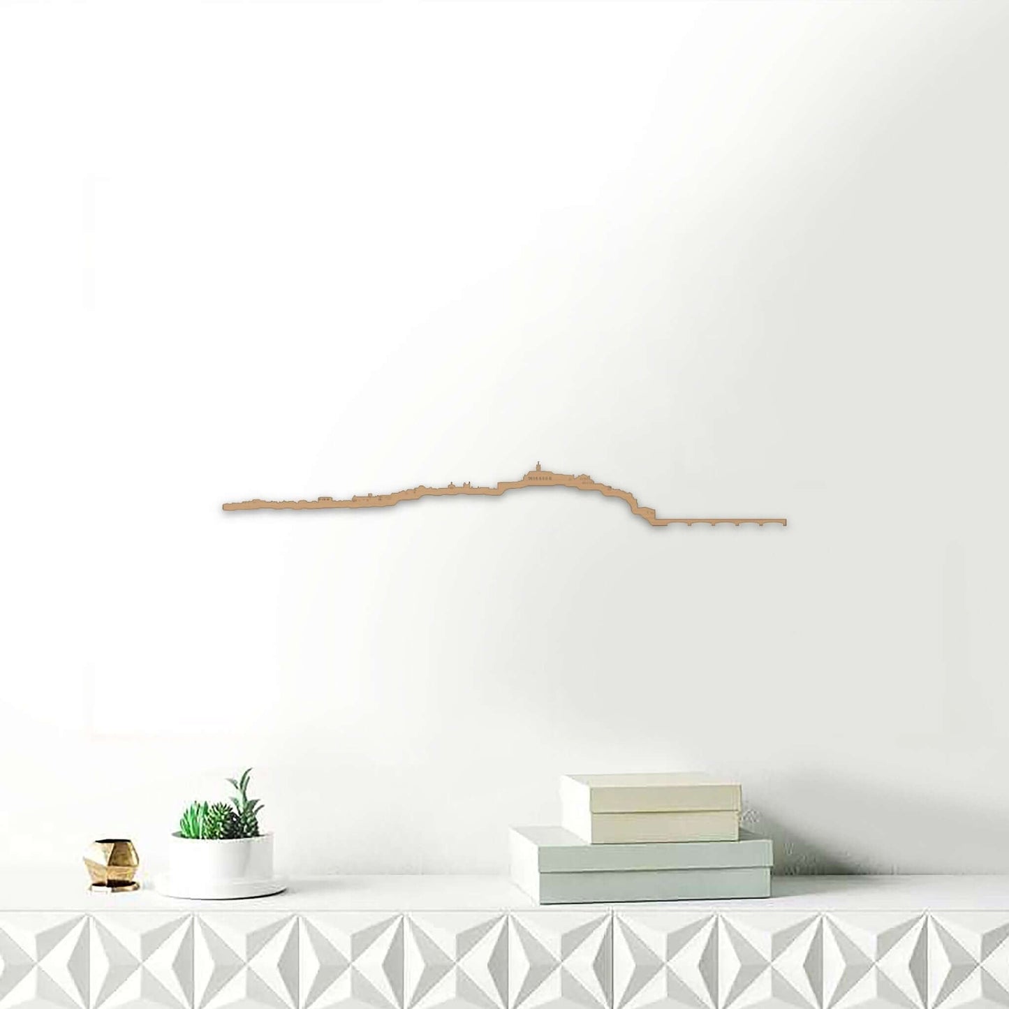 Skyline Coímbra skyline in wood - Skylinecity