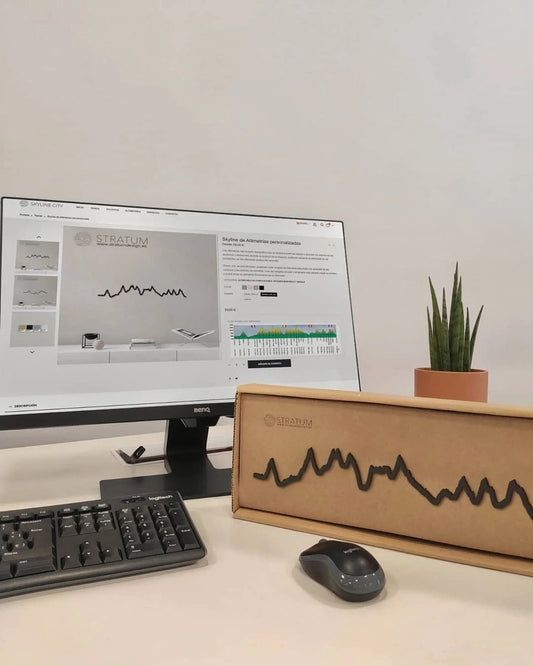 Skyline de Altimetrías personalizadas skyline in wood - Skylinecity