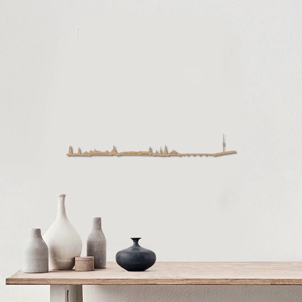 Skyline Dresden skyline in wood - Skylinecity