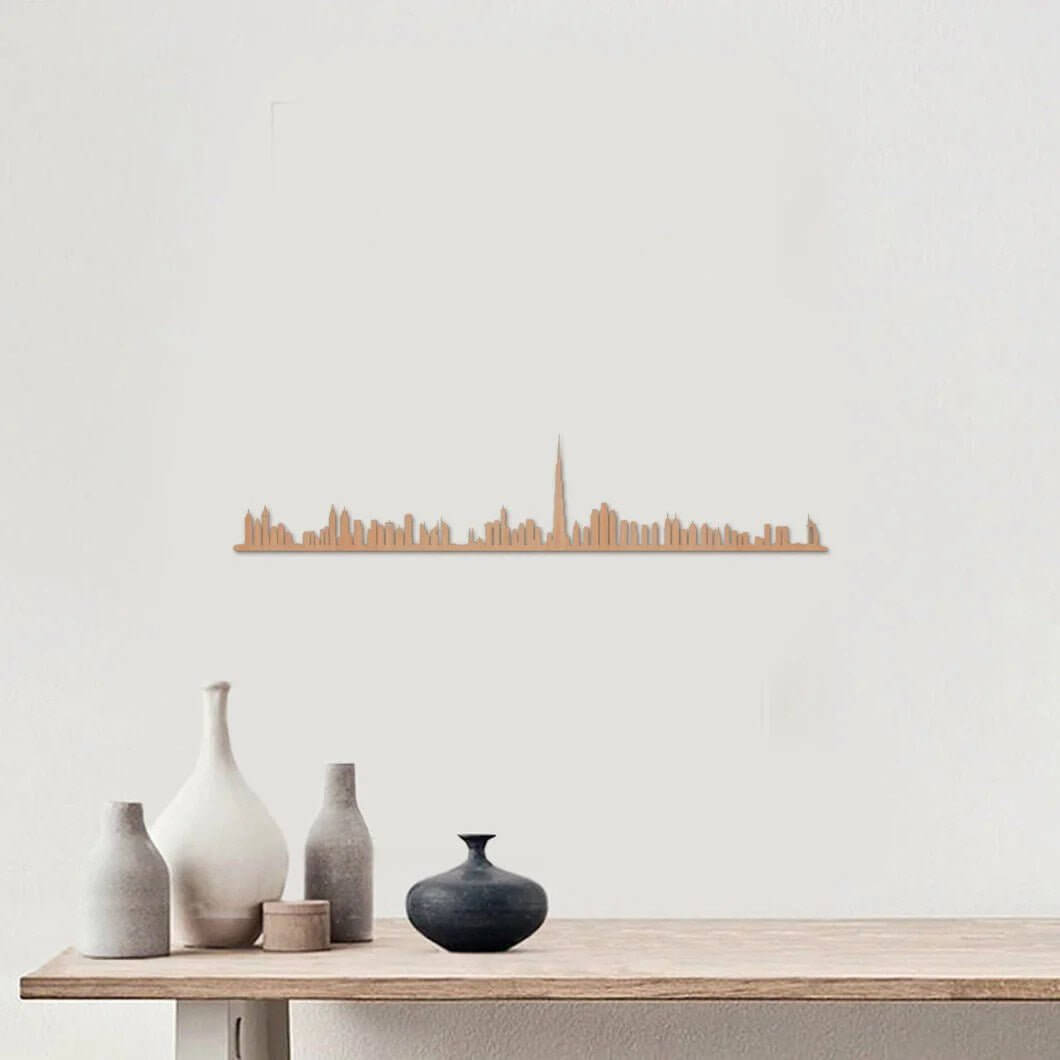 Skyline Dubái skyline in wood - Skylinecity