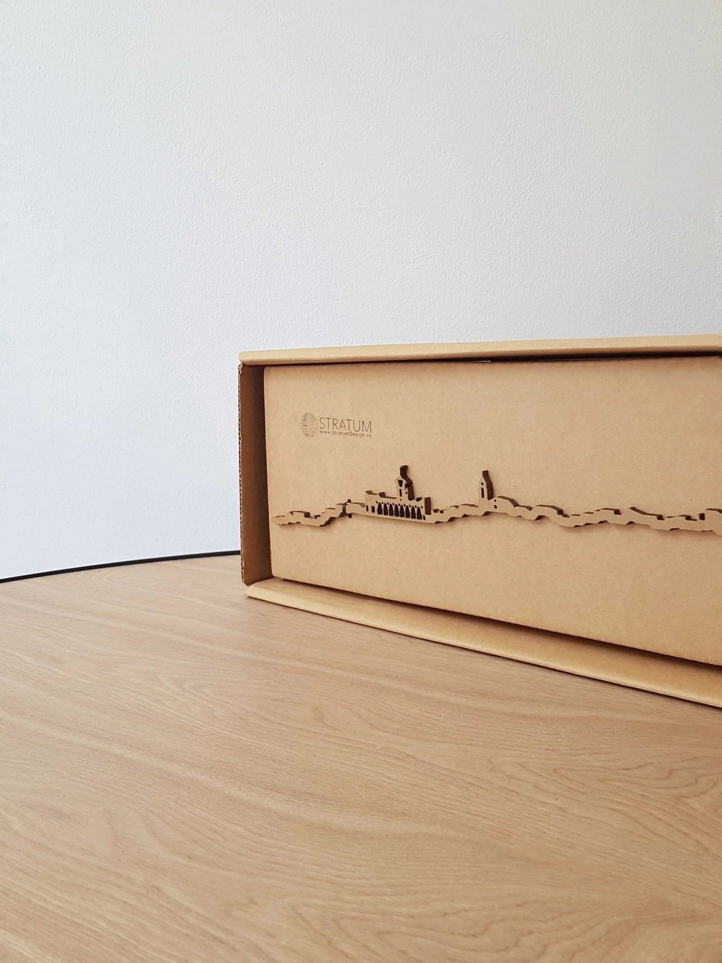 Skyline Els Pallaresos skyline in wood - Skylinecity