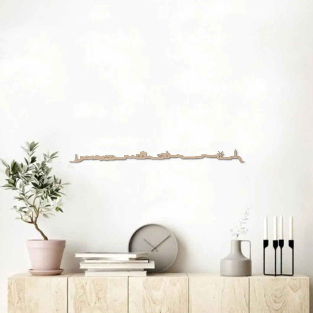 Skyline Formentera skyline in wood - Skylinecity