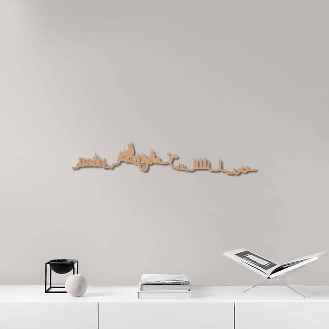 Skyline Hogwarts skyline in wood - Skylinecity