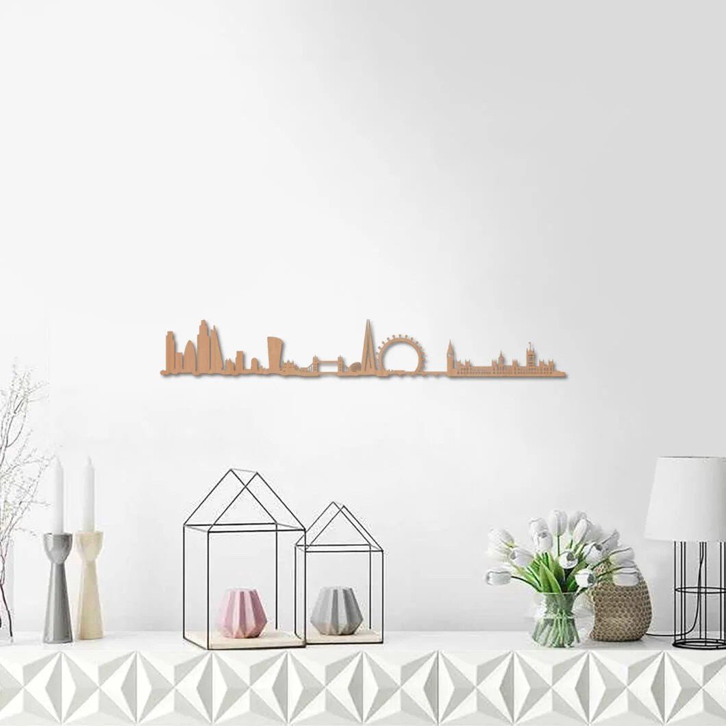 Skyline Londres skyline in wood - Skylinecity