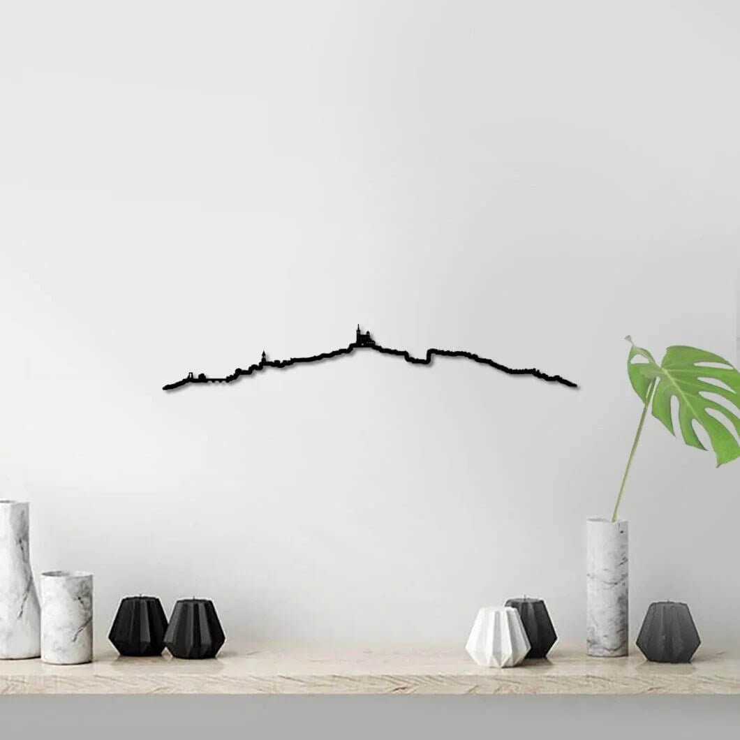 Skyline Marsella skyline in wood - Skylinecity