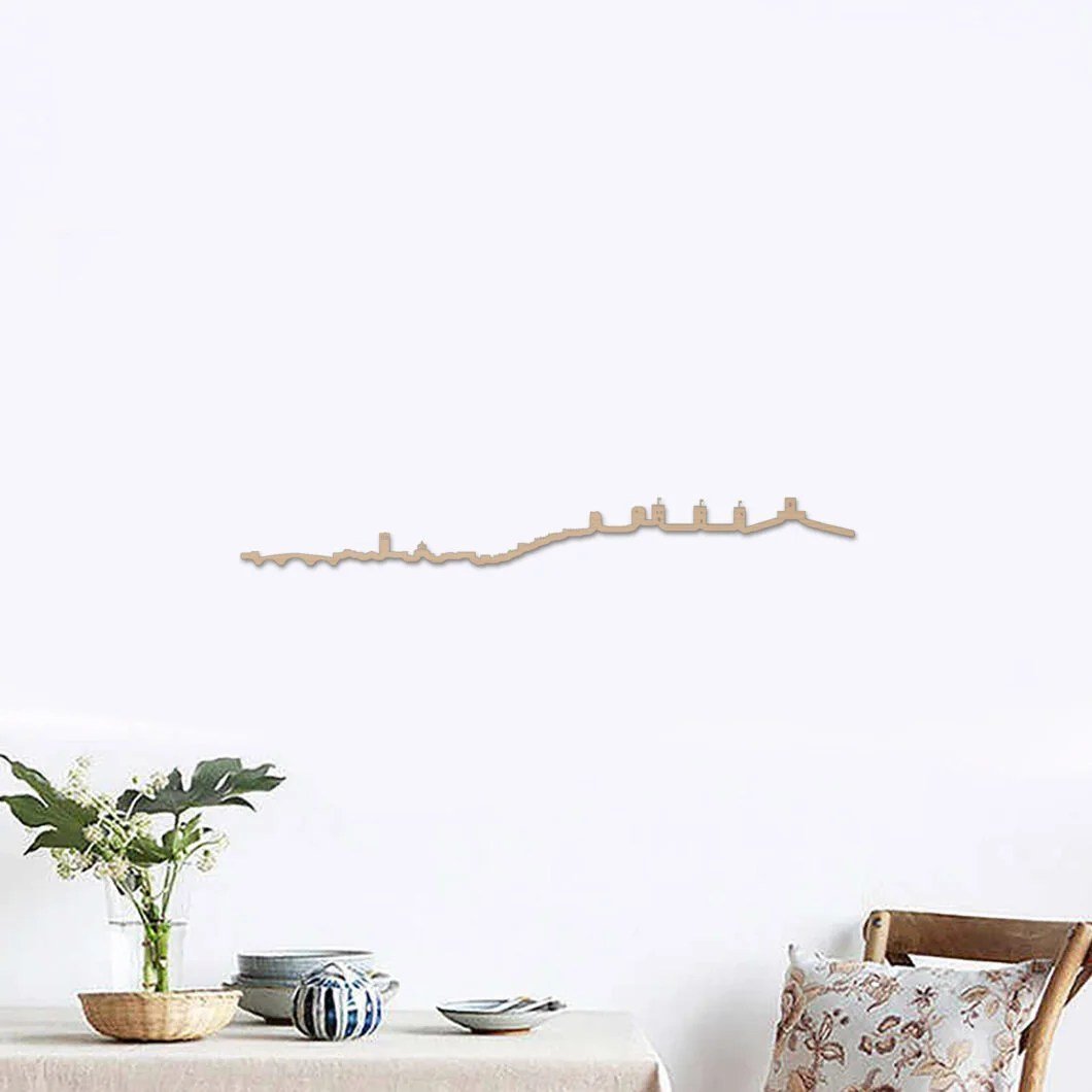 Skyline Molina de Aragón skyline in wood - Skylinecity