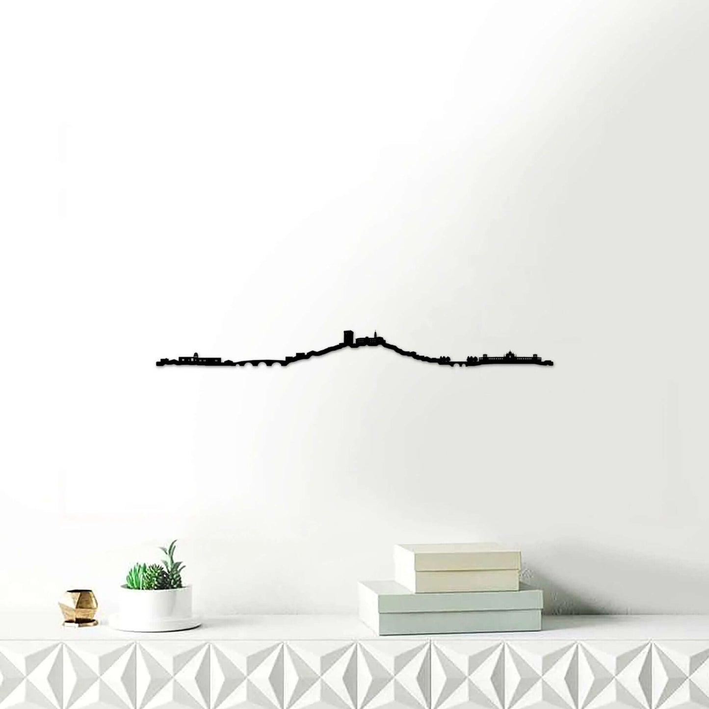 Skyline Monforte de Lemos skyline in wood - Skylinecity