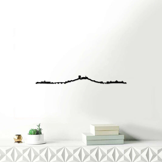 Skyline Monforte de Lemos skyline in wood - Skylinecity