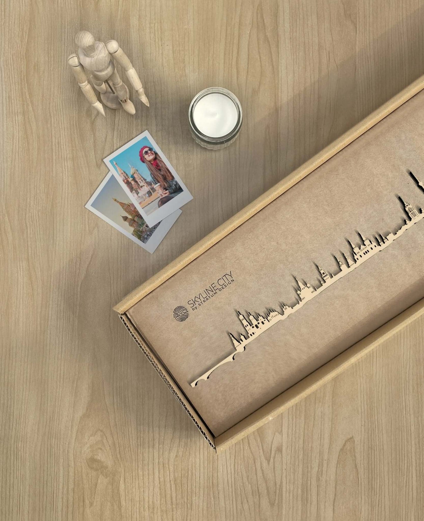 Skyline Moscú skyline in wood - Skylinecity