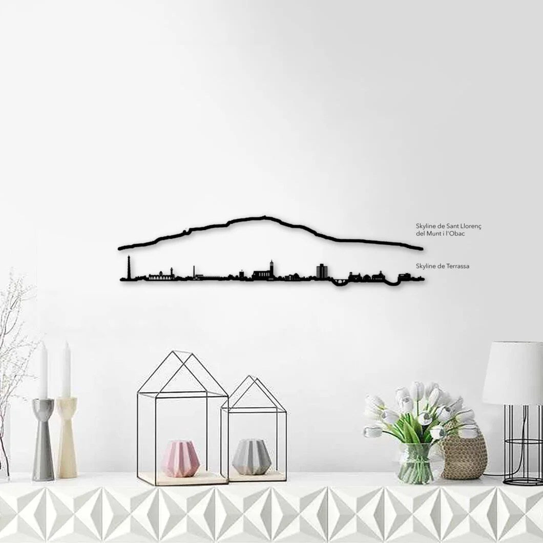 Skyline Parc Natural de Sant Llorenç del Munt i l'Obac skyline in wood - Skylinecity