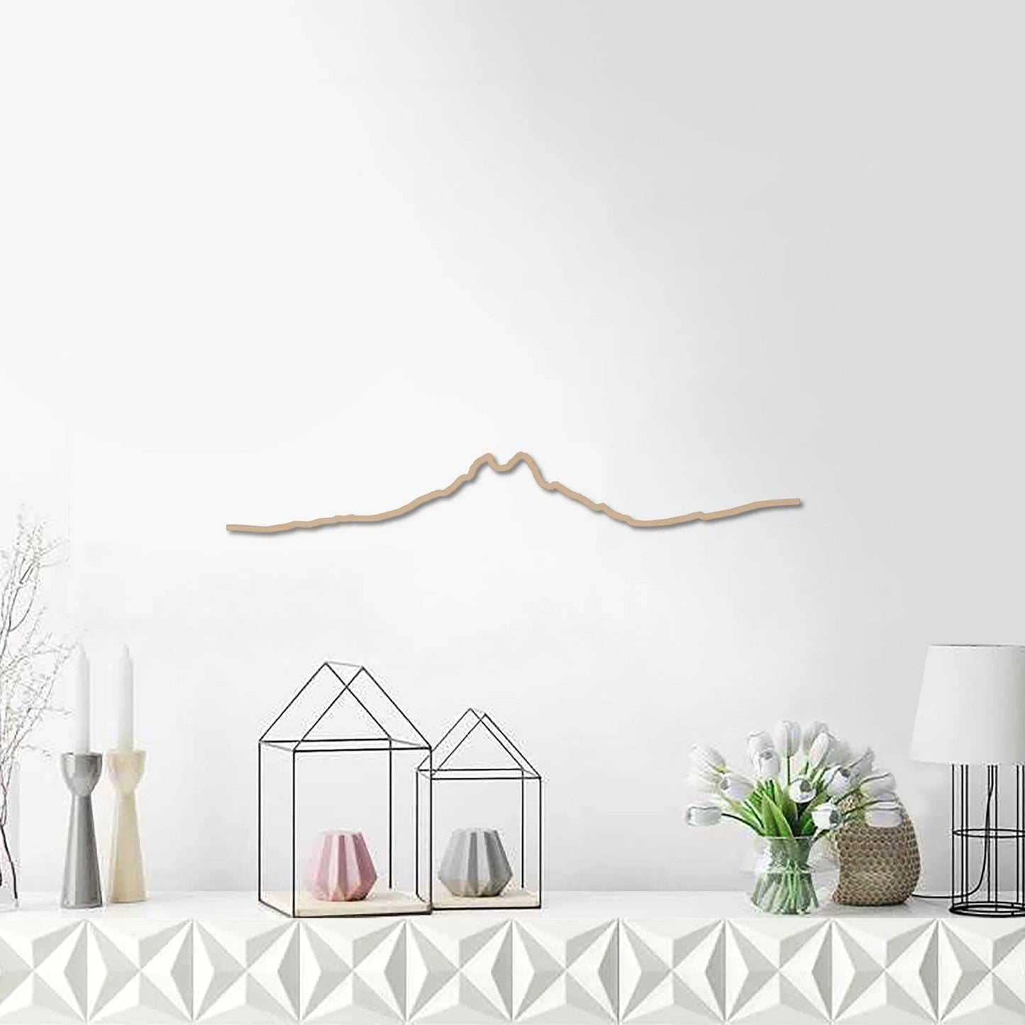 Skyline Pedraforca skyline in wood - Skylinecity