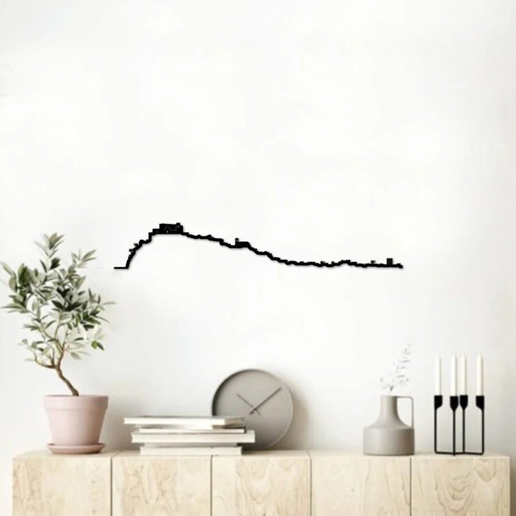 Skyline Peñíscola skyline in wood - Skylinecity