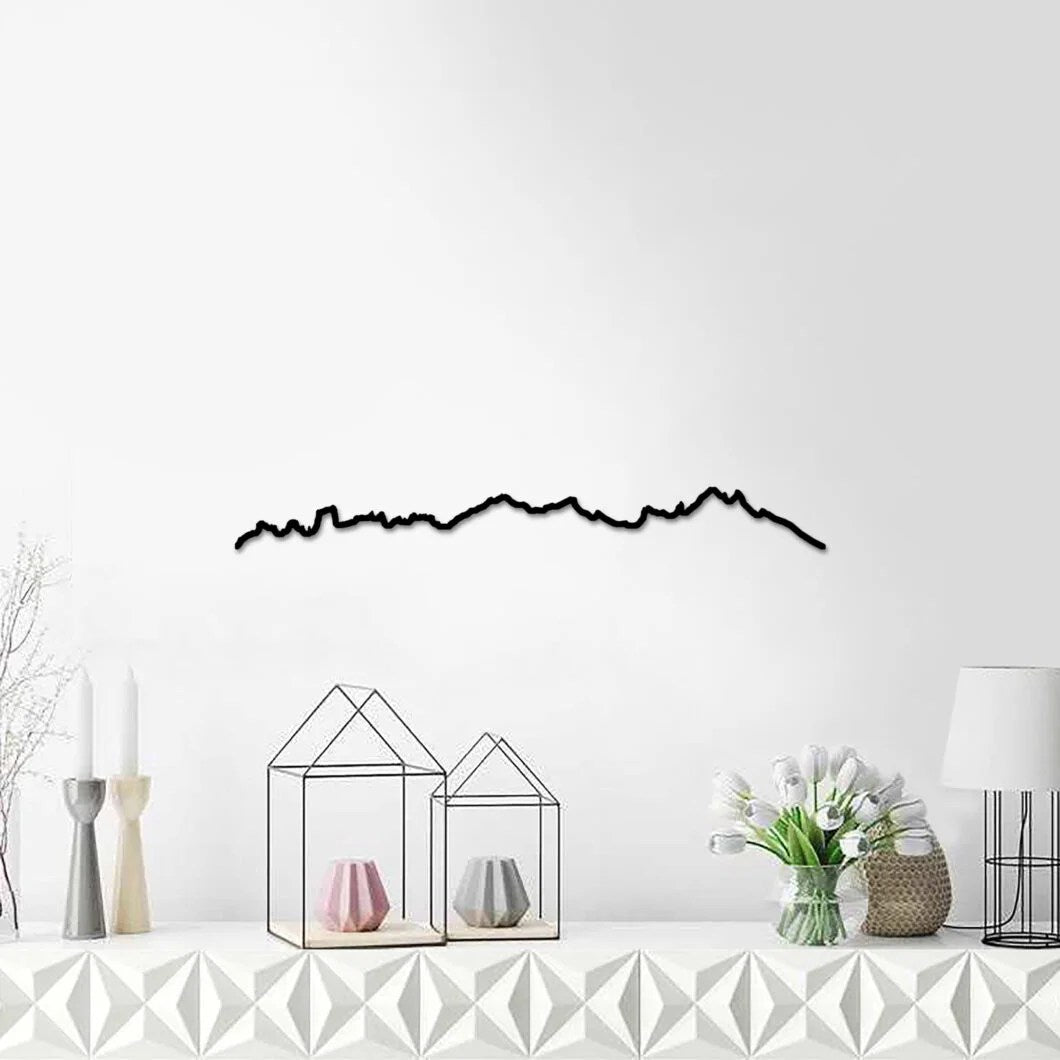 Skyline Picos de Europa skyline in wood - Skylinecity