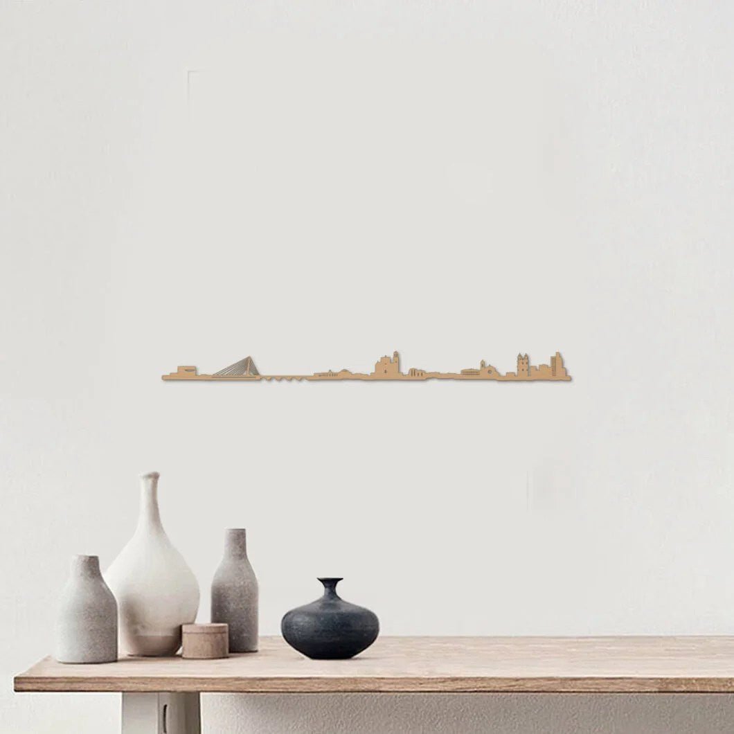 Skyline Pontevedra skyline in wood - Skylinecity