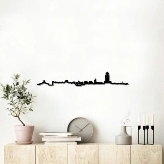 Skyline Reus skyline in wood - Skylinecity