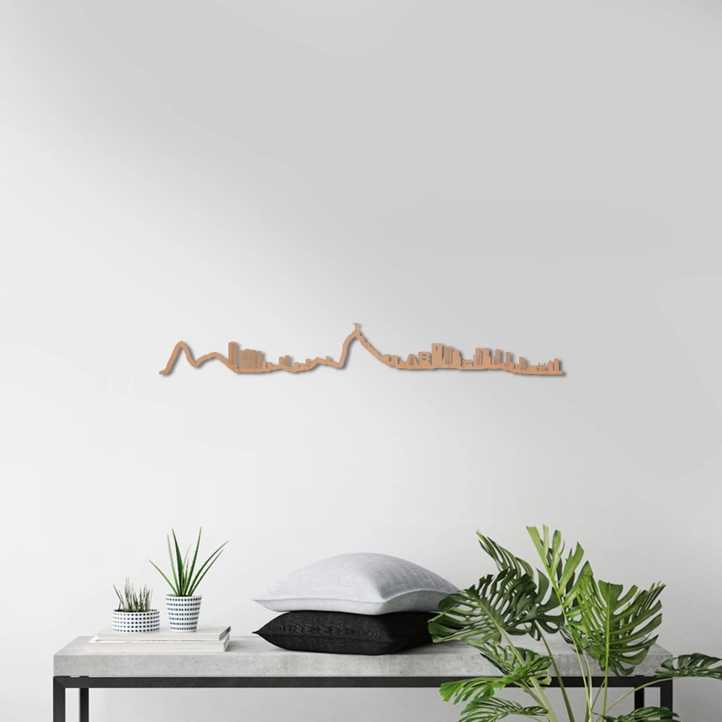 Skyline Río de Janeiro skyline in wood - Skylinecity