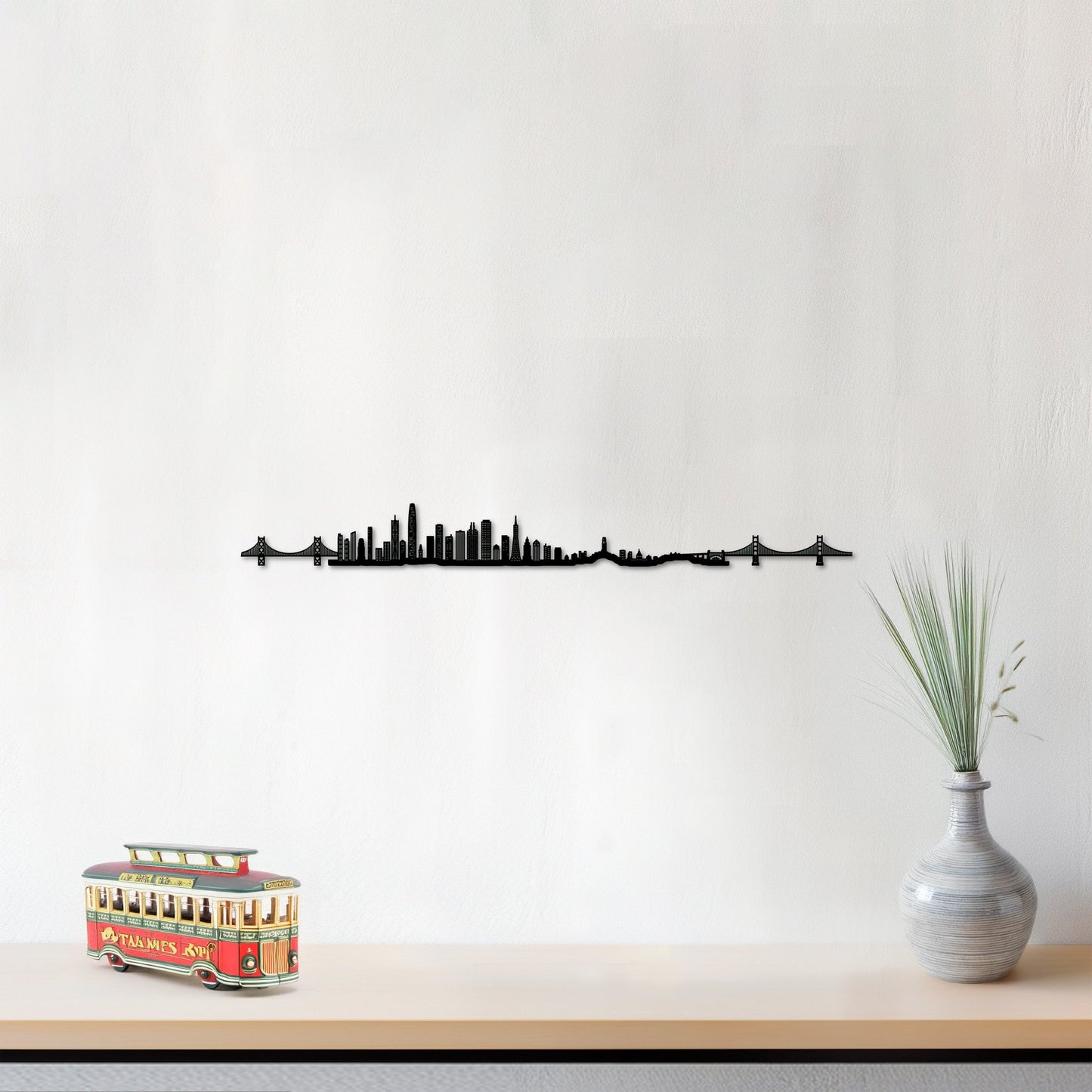 Skyline San Francisco skyline in wood - Skylinecity