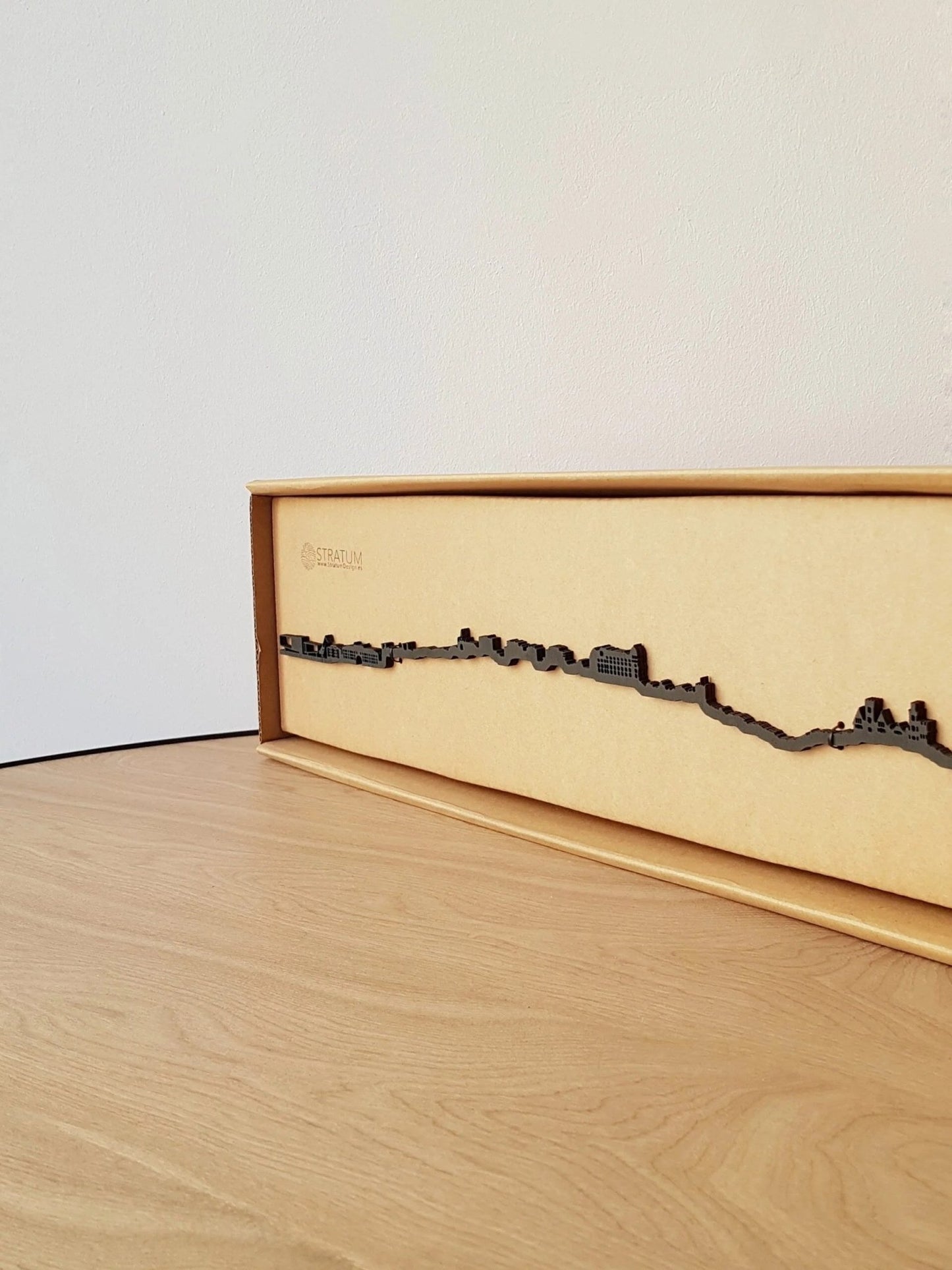 Skyline Santander skyline in wood - Skylinecity