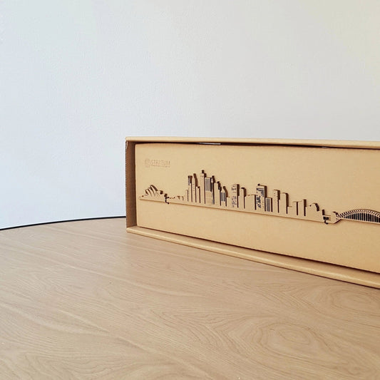 Skyline Sidney skyline in wood - Skylinecity