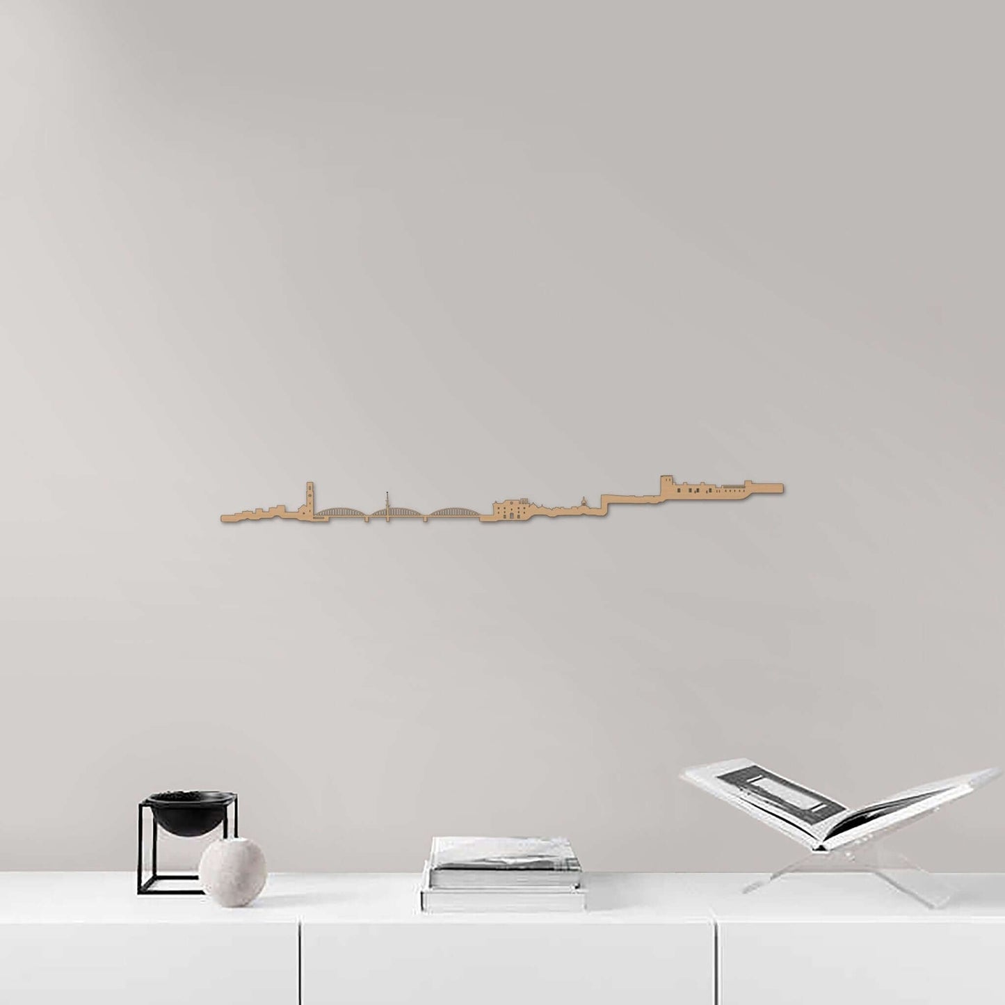 Skyline Tortosa skyline in wood - Skylinecity