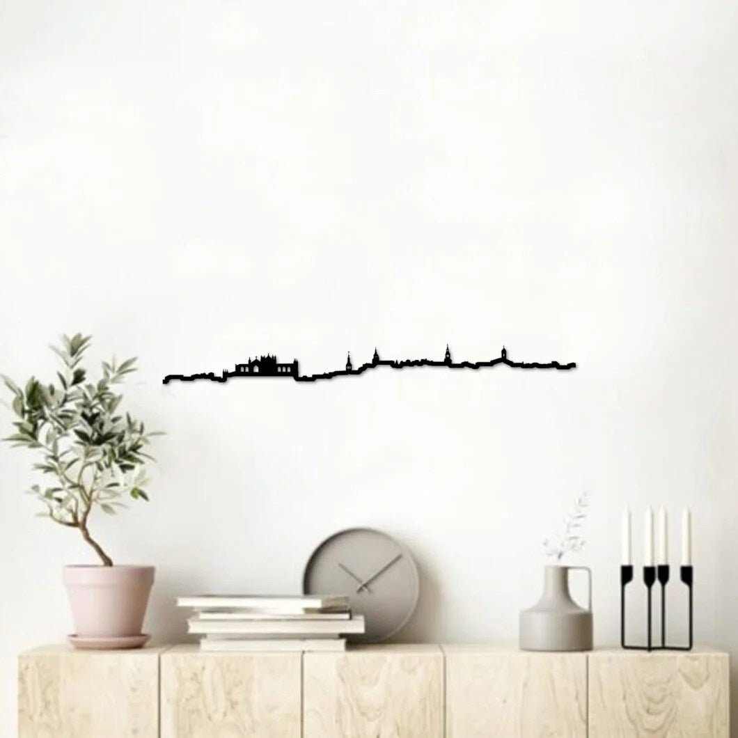 Skyline Vitoria - Gasteiz skyline in wood - Skylinecity