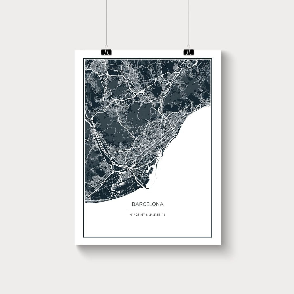 Pósters Personalizados con Mapa de Ciudades - Skylinecity