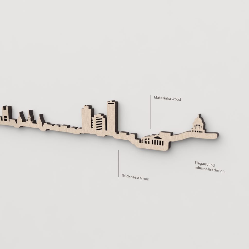 Vetado de la madera natural en el skyline A Coruña.