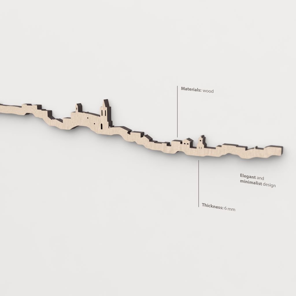 Textura y veta de la madera de abedul natural del skyline Aroche.