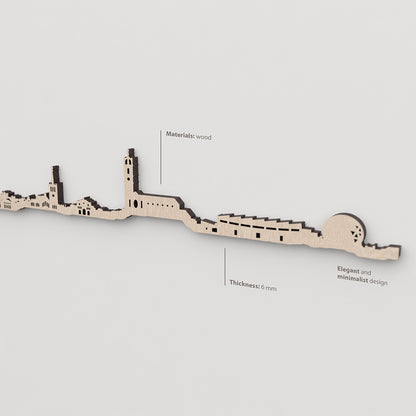 Vetado de la madera natural en el skyline Badalona.