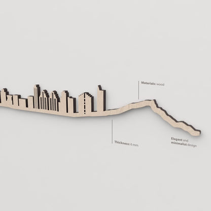 Vetado de la madera natural en el skyline Benidorm.