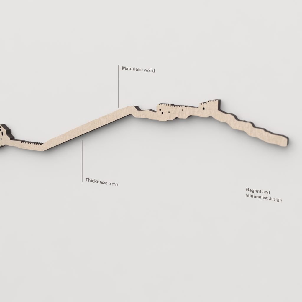 Textura y veta de la madera natural del skyline Cihuela.
