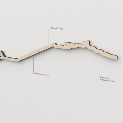 Textura y veta de la madera natural del skyline Cihuela.