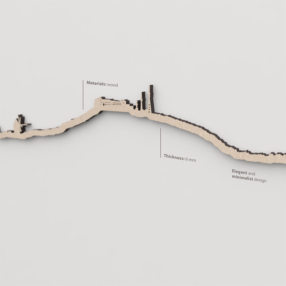 Vetado de la madera natural en el skyline El Toro Menorca.