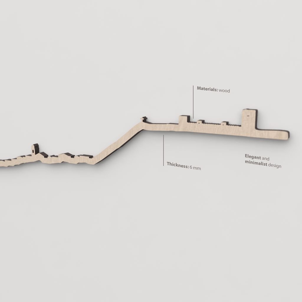 Vetado de la madera natural en el skyline Jaén.